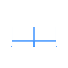 Furniture Credenzas Eames Storage Unit 1X2 Sketch Style Svg Vector, Free Vectors File